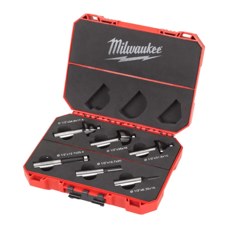 Milwaukee - Fräsersatz für Oberfräse FR12 6-teilig (4932493579)12,7mm Schaft Angebot