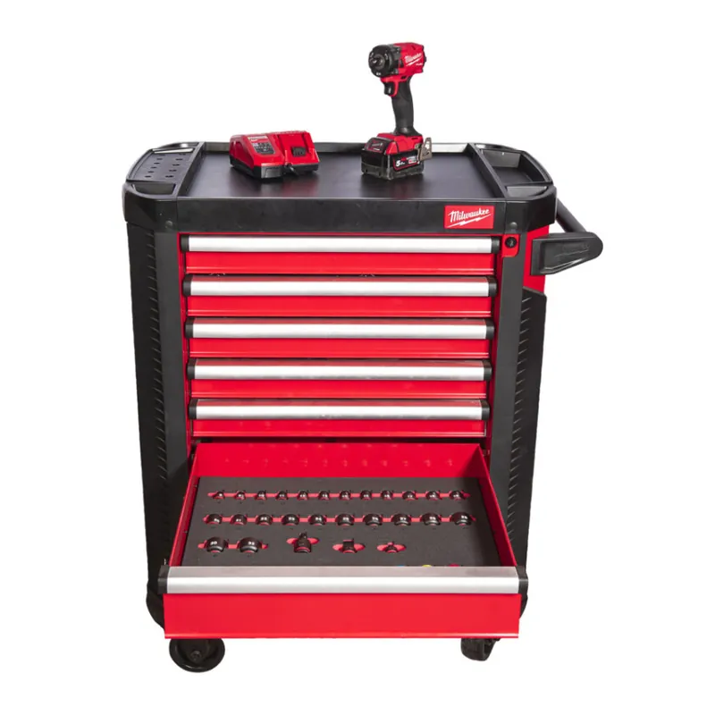 Garantierte Lieferung Milwaukee - Werkstattwagen TOOLGUARD mit 7 Schubladen 246tlg. bestückt inkl. Schlagschrauber (SRC-30-01) (4932493817)