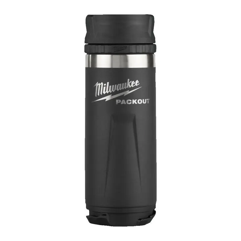 Preisknaller Milwaukee - PACKOUT Isolierbecher mit Trinkdeckel Schwarz
