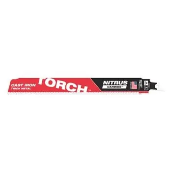 Markenware Milwaukee - Säbelsägeblatt Metall THE TORCH NITRUS HM-bestückt 10 TPI Neue Version 230 x 2,5 mm