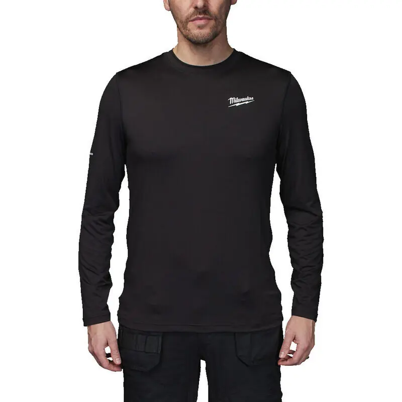 Milwaukee - WORKSKIN Unterzieh-Langarm-Shirt schwarz versch. Größen Neu Im Sortiment