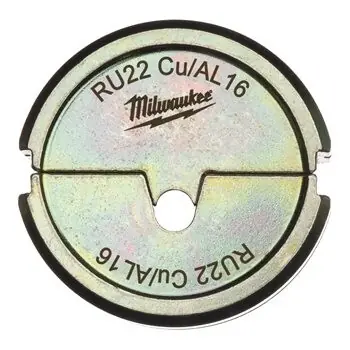 Ausverkauf Milwaukee - Presseinsätze für hydraulisches Akku-Presswerkzeug (RU22 Cu/Al) versch. Größen