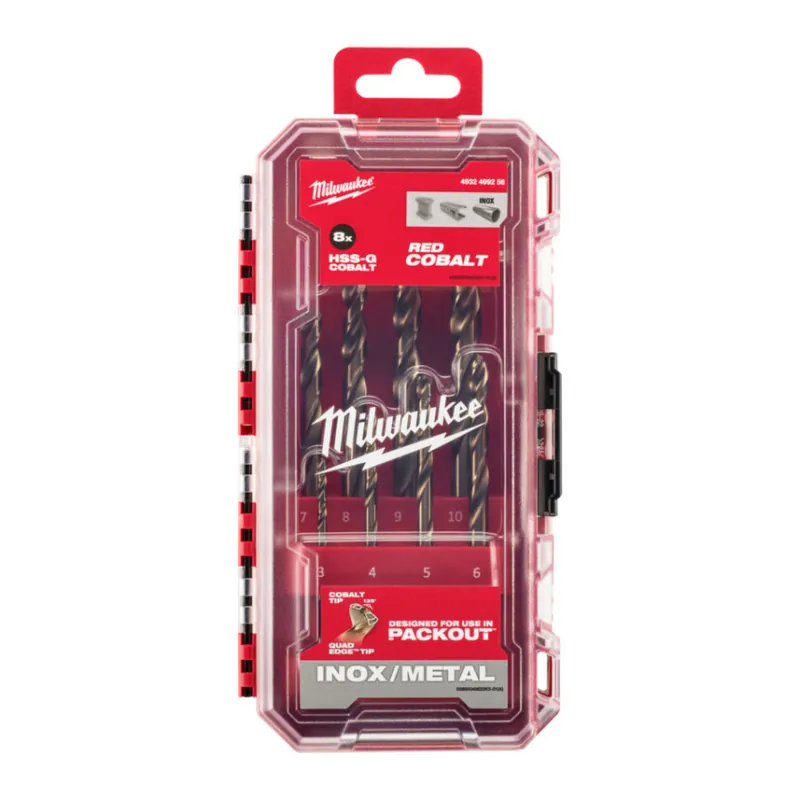 Meistverkauft Milwaukee - Metallbohrer-Set HSS-G Cobalt 8-tlg. (4932499256)