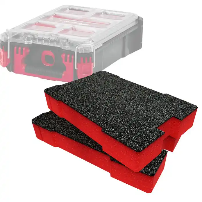 ShadowFoam - Multilayer Schaumstoffeinlage für Milwaukee Packout Compact Organiser schwarz/rot Knallerangebot