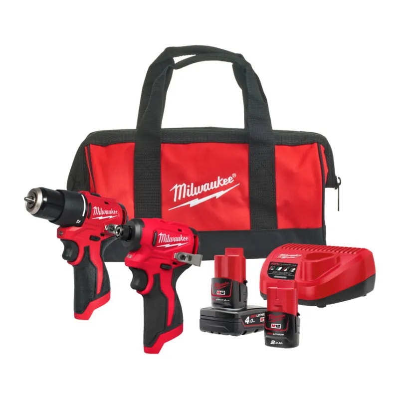 Jetzt Bestellen Milwaukee - M12 Powerpack M12 BLPDRC+BLIDRC (M12 BLPP2B-422B) (4933500425) inkl. Akku & Ladegerät in Werkzeugtasche