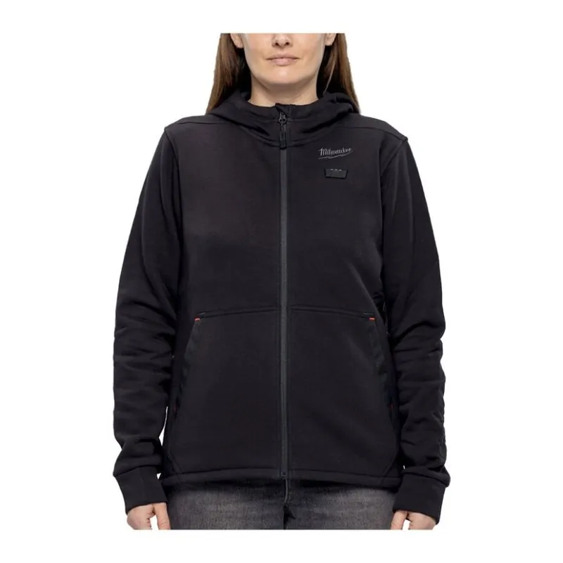 Zertifiziert Milwaukee - 12V - Akku- Heiz- Kapuzenpullover Damen schwarz HEXON Modell 2025