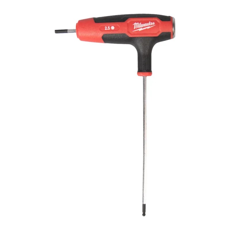Milwaukee - T-Griff Schraubendreher Innensechskant 2-10mm & Set, mit Softgrip Rabatt