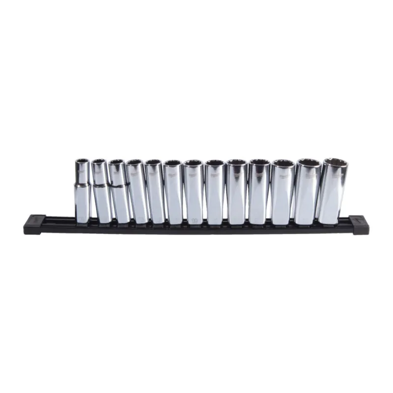 Sonderangebot Milwaukee - 1/2" 12-Kant Steckschlüsseleinsatz SET 13 tlg. 12-24mm, Lang (4932498798)