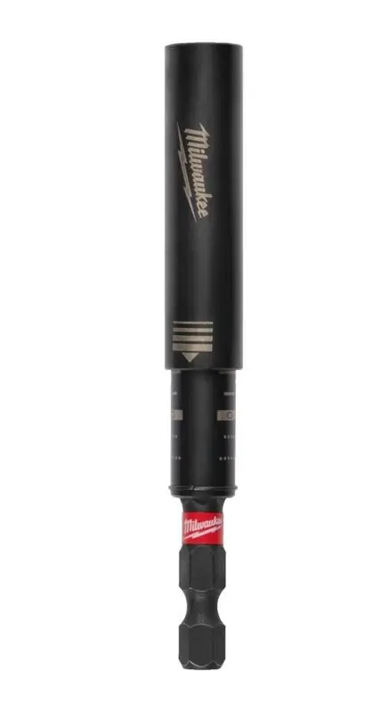 Milwaukee - Shockwave Magnetbithalter mit Führungshülse 1/4" Hex 75mm (4932500395) Neue Ware