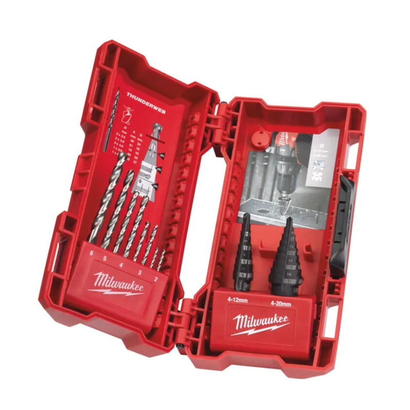 Milwaukee - Stufenbohrer- und Metallbohrerset 10-teiliges Set (4932501119) Top-Preis
