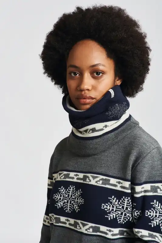 Schlauchschal WINTER SEASON 23 Blau/Grau Online Kaufen