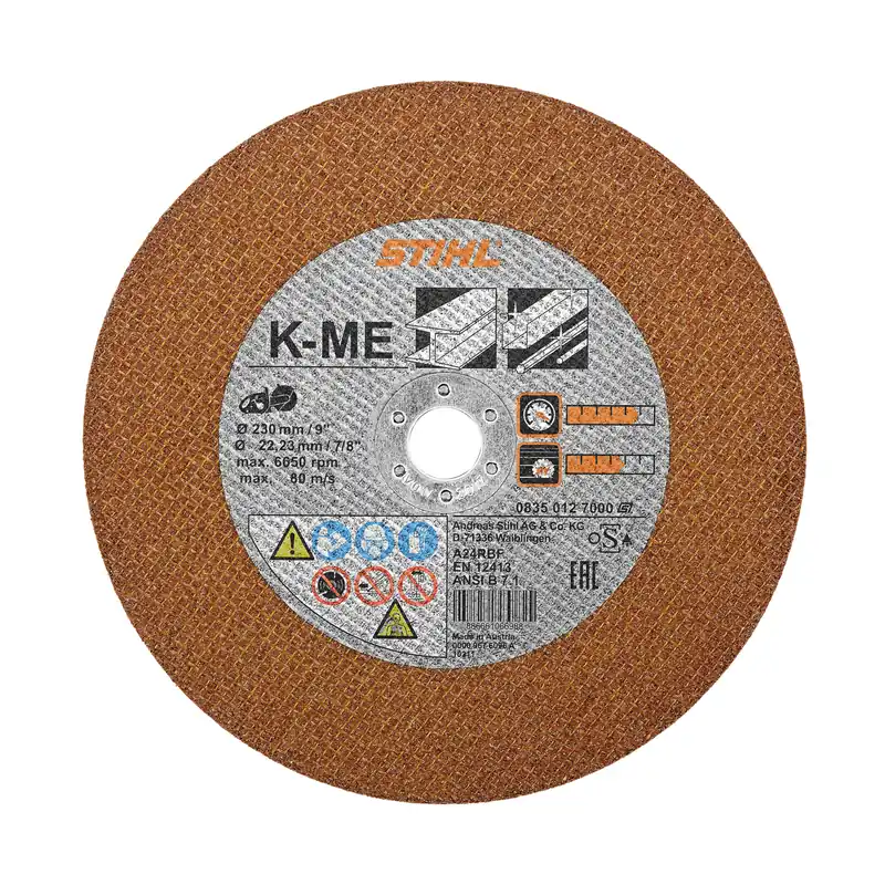 Ausverkauf Kunstharz-Trennscheibe, Baustahl, K-ME, Ø 230mm/9"