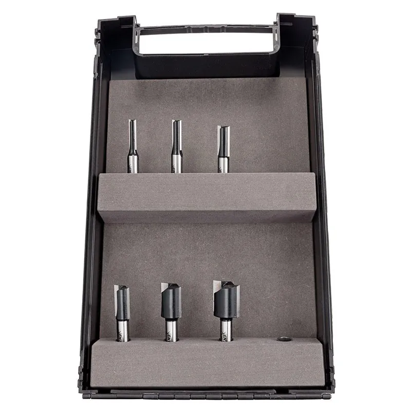 DICTUM® HW-Nutfräser-Set mit angeschliffener Grundschneide, 6-teilig Sale