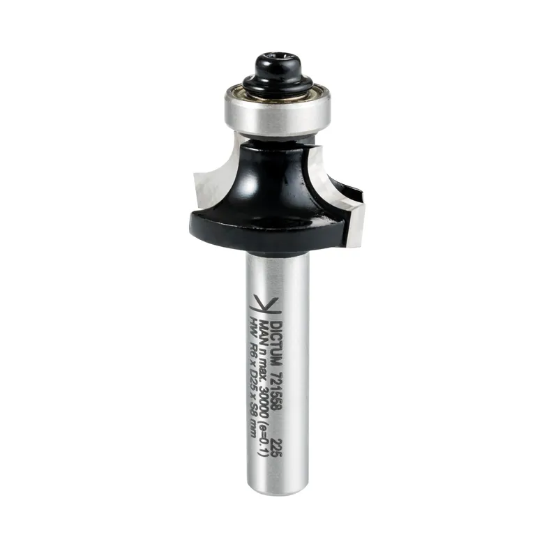 Must-Have DICTUM® HW-Abrundfräser mit Kugellager, Schaft Ø 8 mm, R 6 mm