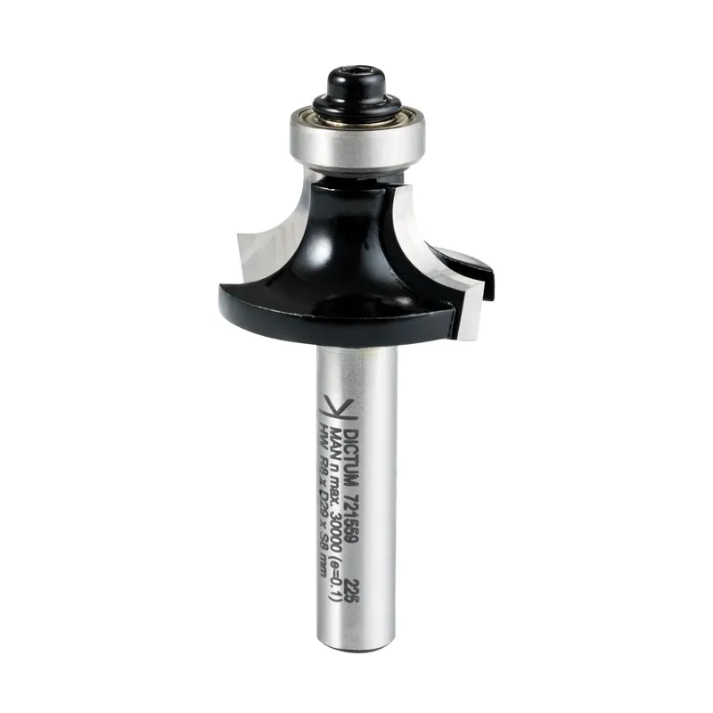 DICTUM® HW-Abrundfräser mit Kugellager, Schaft Ø 8 mm, R 8 mm Ausverkauf