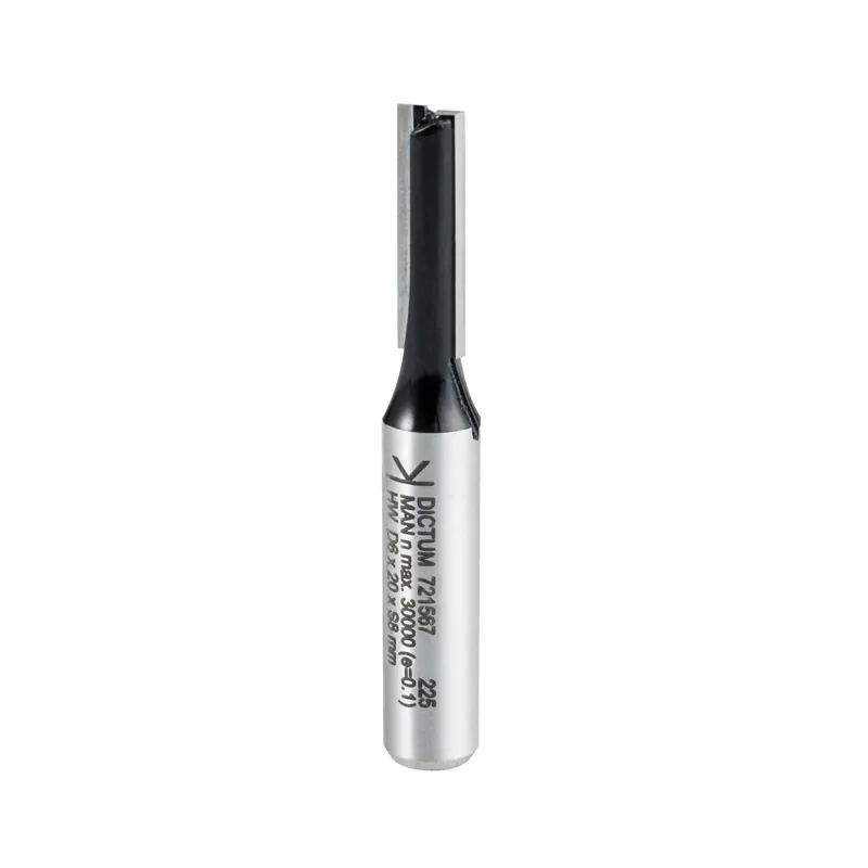Top-Seller DICTUM® HW-Nutfräser, Schaft Ø 8 mm, D 6 mm