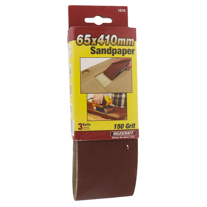 Saisonangebot Schleifband für Milescraft Schleifklotz SandDevil 2.5M, Körnung 150