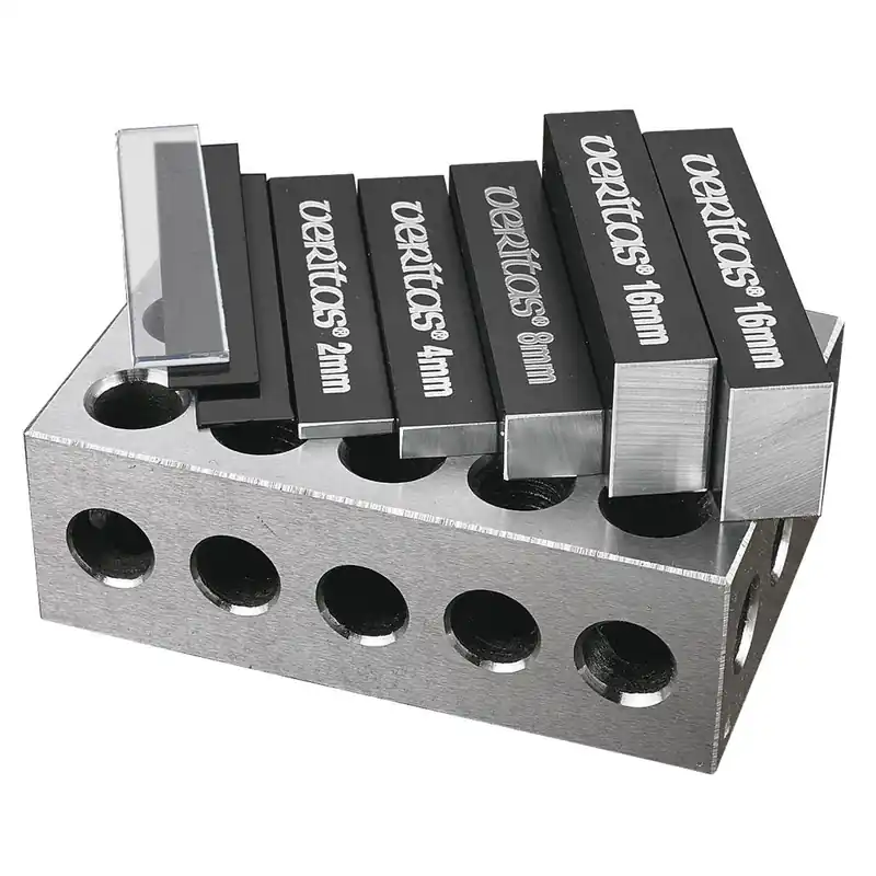 Markenware Veritas® Metrische Parallelendmaße mit Parallelblock, 9-teilig