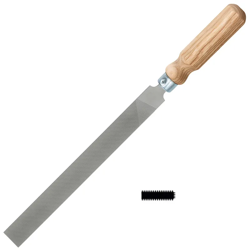 Glardon/Vallorbe® Flachfeile, Hieb 2, Hieblänge 200 mm, Eschengriff Garantierte Lieferung