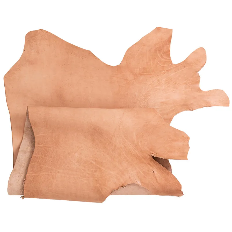 Büffelleder Stärke 2,0-2,4 mm, halbe Haut, natur, 2,01-2,1 m² Kracherpreis