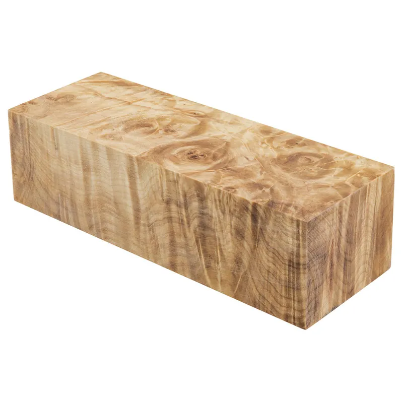 Kastanie-Maser gestockt, stabilisiert, Block, 140 x 43 x 33 mm Top-Angebot
