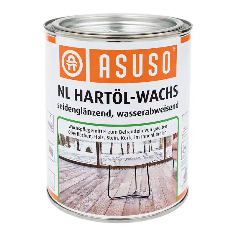 ASUSO® NL Hartöl-Wachs, wasserabweisend, seidenglänzend, 750 ml Aktuell