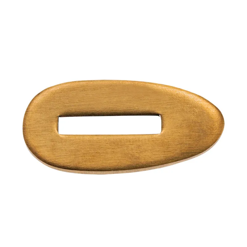 Bestpreis Kopfplatte mit Handschutz 15 x 31 mm, Messing, Klingenstärke 3,0 mm