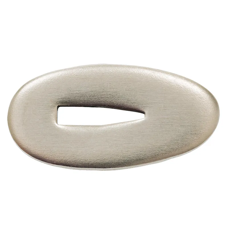 Kopfplatte mit Handschutz 18 x 35 mm, Nickel, Klingenstärke 3,2 mm, V-Schlitz Preisreduziert