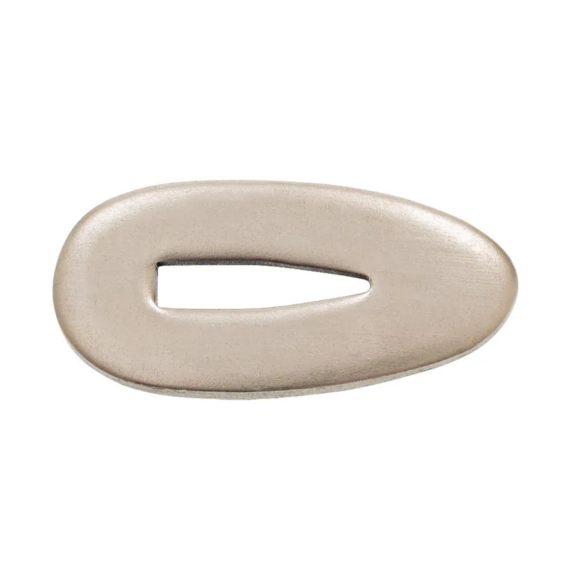 Kopfplatte mit Handschutz 15 x 31 mm, Nickel, Klingenstärke 3,0 mm, V-Schlitz Echt