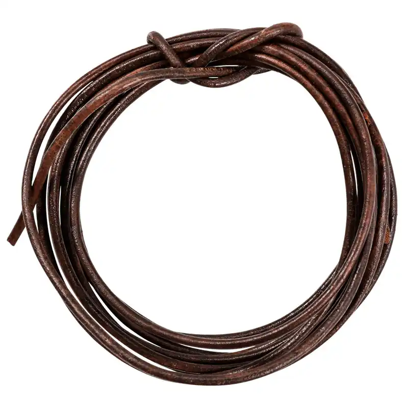 Jetzt Kaufen Rindslederriemen Ø 2 mm, rund, antik-braun, 1,8 m