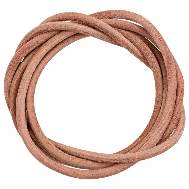 Rindslederriemen Ø 8 mm, rund, natur, 2,5 m Sale