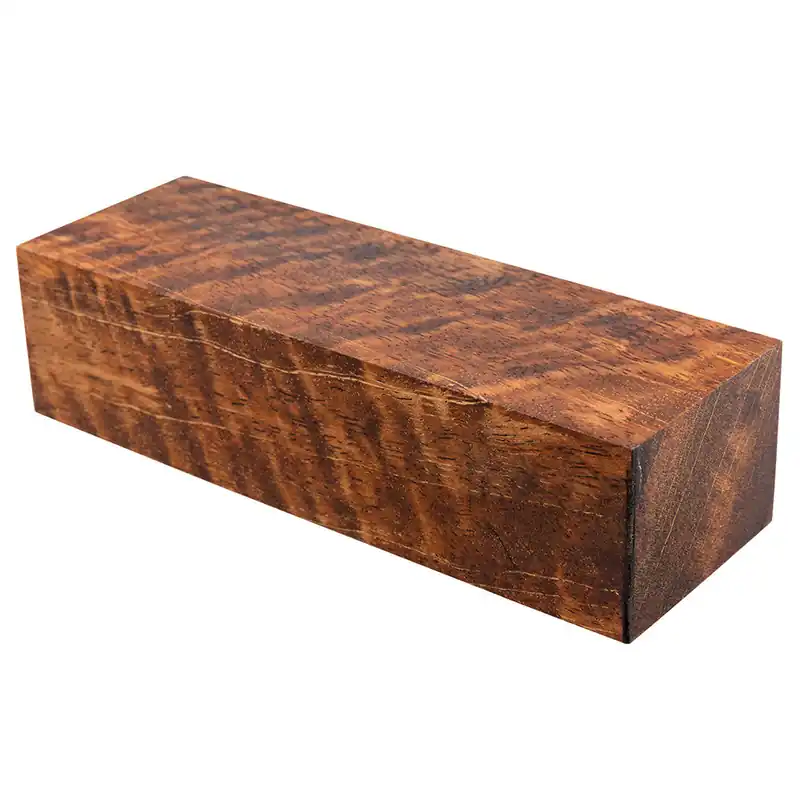 Curly Mango, stabilisiert, Block, 140 x 43 x 33 mm Schneller Versand