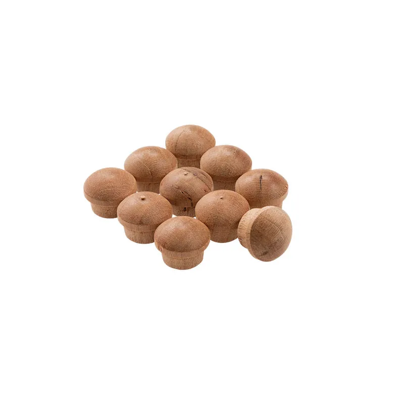 Direktkauf Holz-Abdeckkappen, Kirsche, Ø 10 mm, 10 Stück