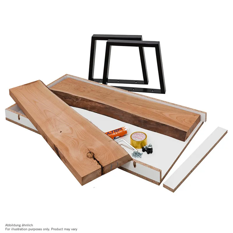 River Table-Bausatz, Kirsche, ohne Epoxidharzsystem Neu