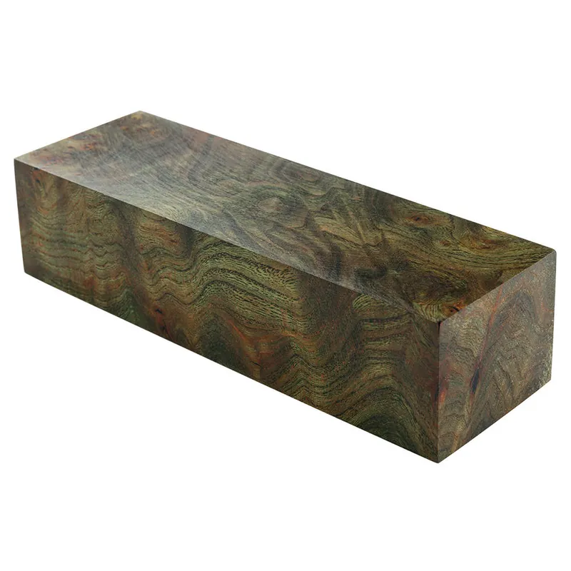 Knallerangebot Ulme Maser, grün, stabilisiert, Block, 140 x 43 x 33 mm