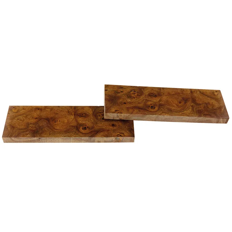 Angebot Ulme Maser, stabilisiert, Griffschalenpaar, 140 x 43 x 10 mm