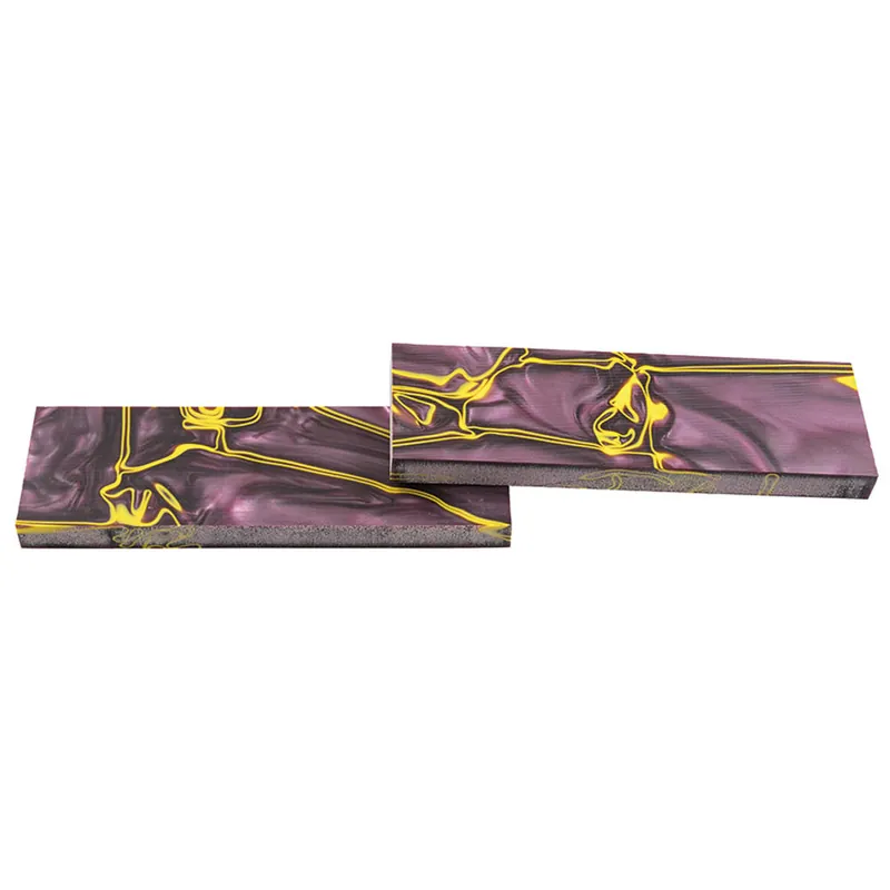 Super-Preis Acryl-Griffschalen, Paar, violett/gelb