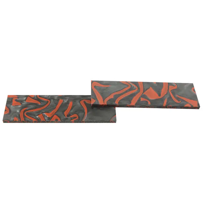 Top-Seller Acryl-Griffschalen, Paar, grau/rot