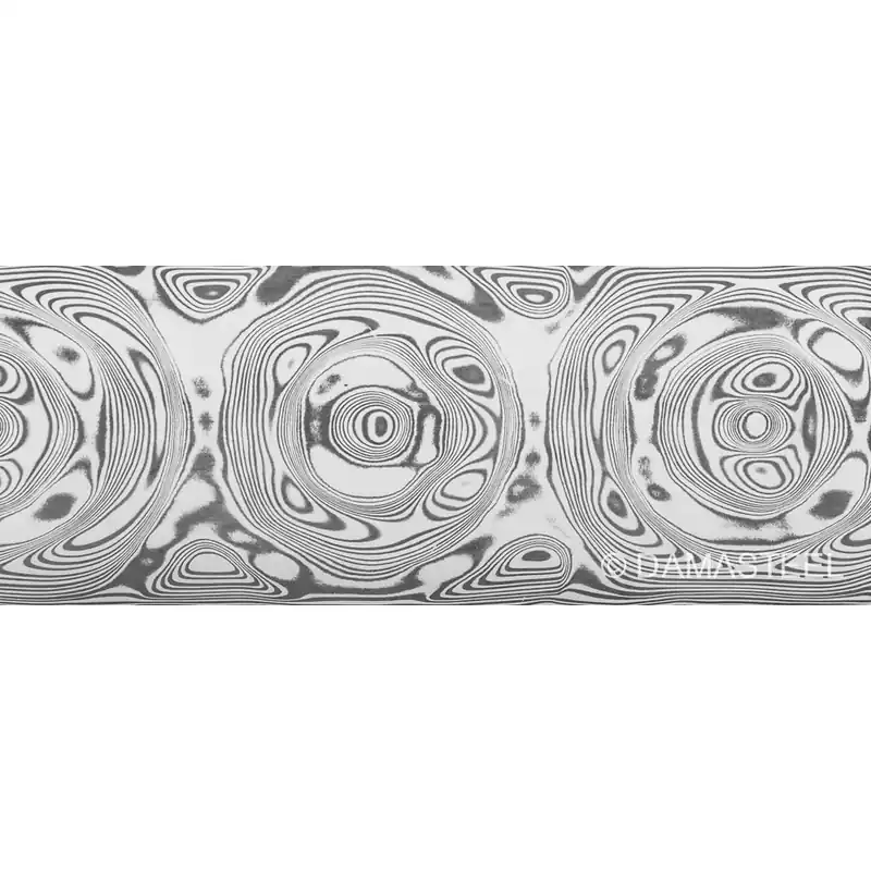Saisonangebot Damasteel® DS93X™ Damaszenerstahl Grosserosen, 51 x 3,2 x 250 mm