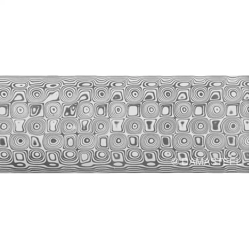 Damasteel® DS93X™ Damaszenerstahl Rose, 32 x 4 x 210 mm Geprüft