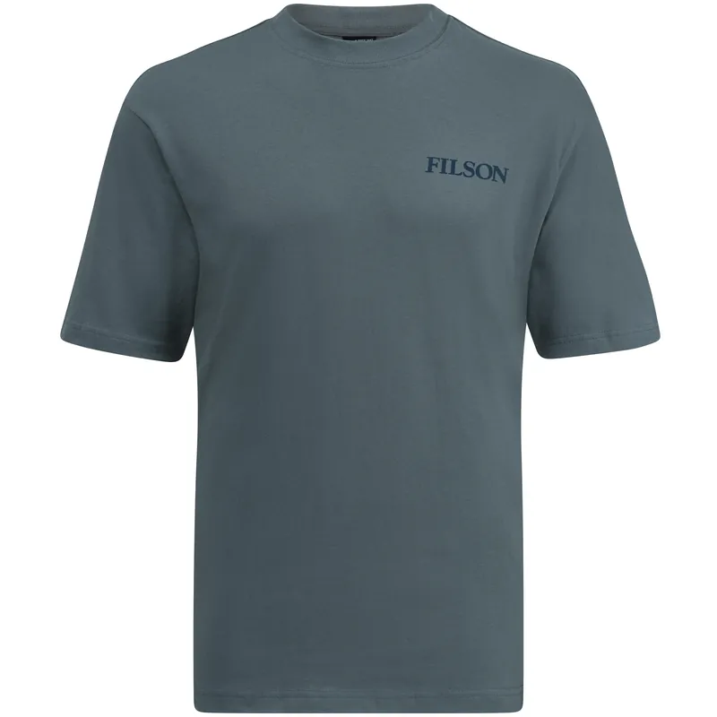 Abverkauf Filson S/S Pioneer Graphic T-Shirt, Balsam Green/Salmon