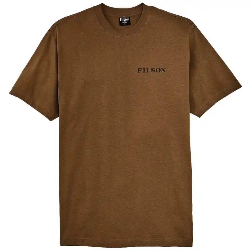 Sale Filson S/S Pioneer Graphic T-Shirt, Gold Ochre/Deer
