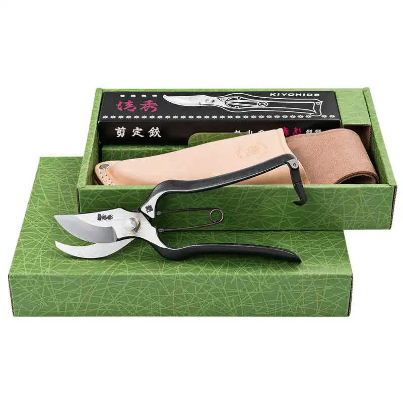 Rabatt Geschenkset Astschere »Tsurumaki« und Lederetui