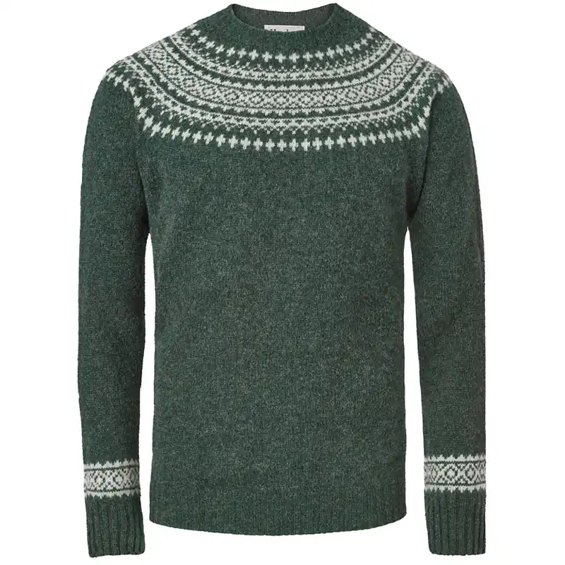 Markenprodukt Herren Shetland Pullover
