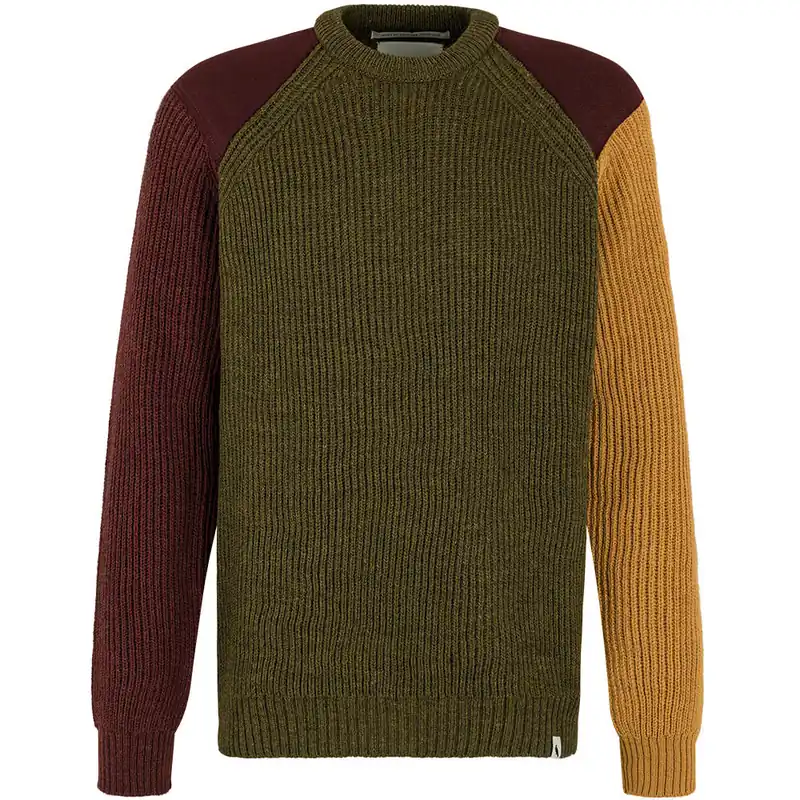 Ausverkauf Peregrine, Herrenpullover Thomas, olive/rioja/wheat