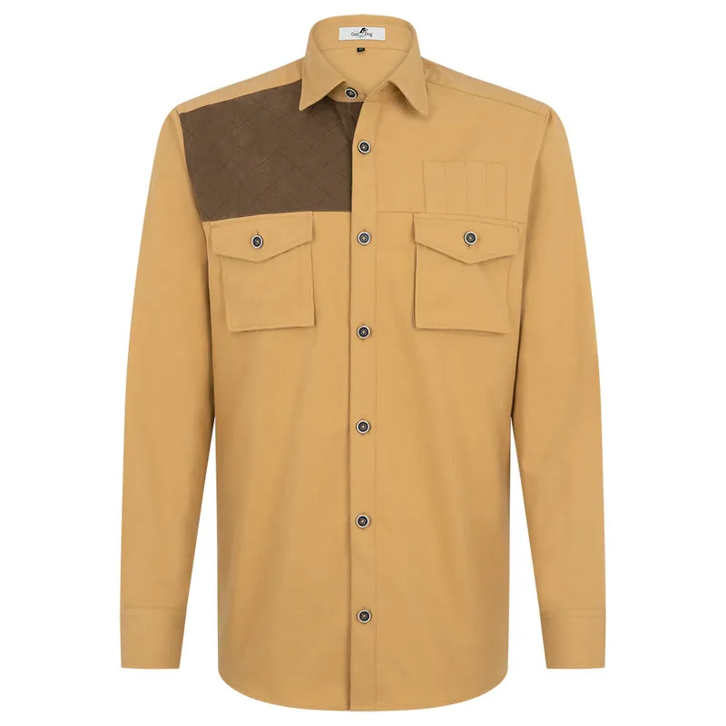 Beliebt Herren Safari-Hemd Baumwoll-Twill