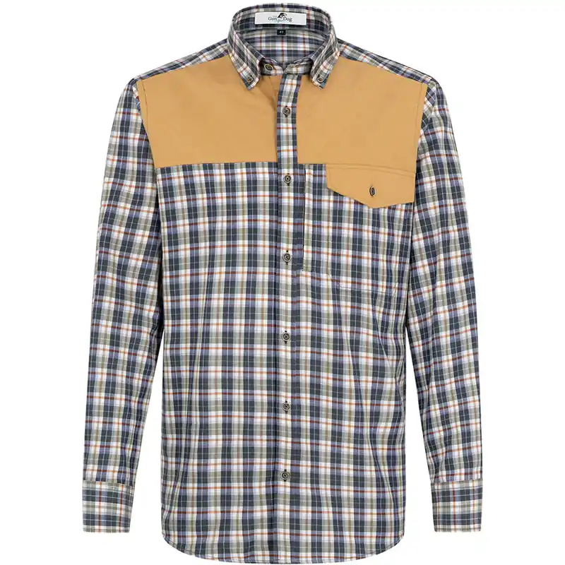 Herren Outdoor-Hemd, Karo, grün/rotbraun Online Kaufen