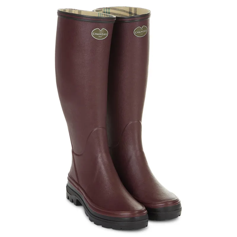 Preisknaller Le Chameau Damen-Gummistiefel Giverny, Jerseyfutter