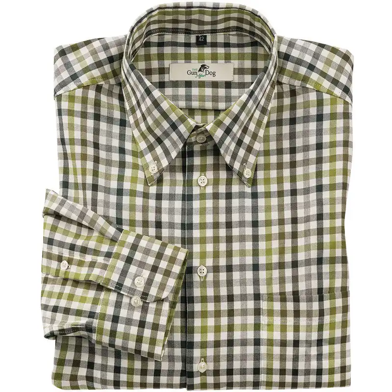Mega-Angebot Herren-Hemd, Baumwolle, Karo, grün/oliv/weiß
