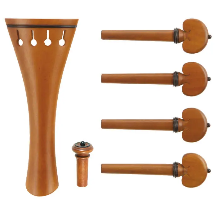 Neu Im Sortiment c:dix® Classic Satz, Buchsbaum, schwarze Garnitur, 6-teilig, Violin 4/4, schwach